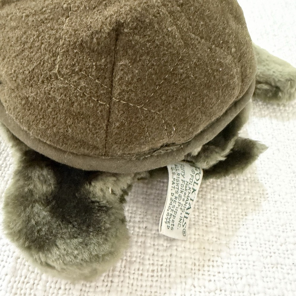 TURTLE FOLKTAILS TURTLE FOLKMANIS FURRY FOLK PUPPET PLUSH HAND PUPPET - Picture 8 of 8